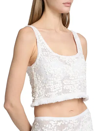Ramy Brook Women's Kyra Sequin-Embellished Cotton Top | Thumbnail 5 Ramy Brook Women's Kyra Sequin-Embellished Cotton Top | Thumbnail 5