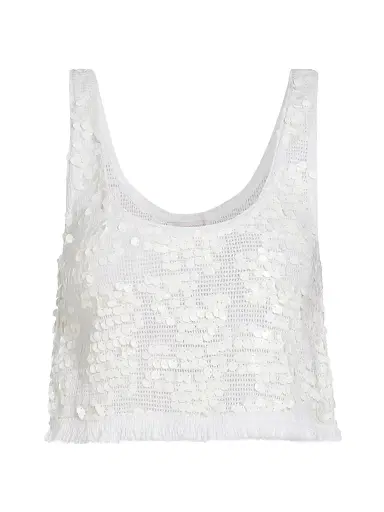 Ramy Brook Women's Kyra Sequin-Embellished Cotton Top | Thumbnail 1 Ramy Brook Women's Kyra Sequin-Embellished Cotton Top | Thumbnail 1