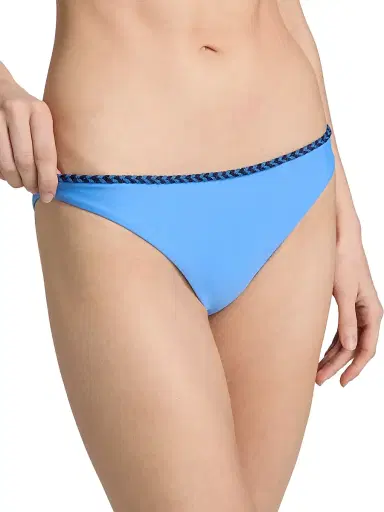 Ramy Brook Women's Isla Braided Bikini Bottom - Blue | Thumbnail 5
