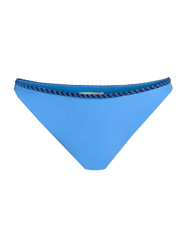 Ramy Brook Women's Isla Braided Bikini Bottom - Blue