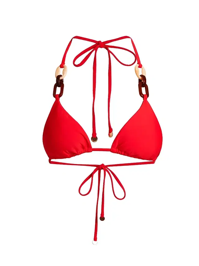 Women's Nancy Halterneck Bikini Top - Flame