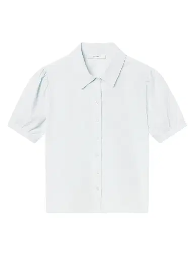 Frame Women's The Cord Staple Puff-Sleeve Blouse | Thumbnail 1 Frame Women's The Cord Staple Puff-Sleeve Blouse | Thumbnail 1