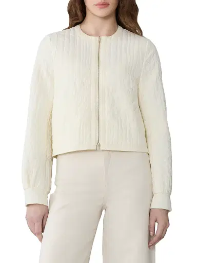 Soia & Kyo Women's Reita Floral Quilted Bomber Jacket | Thumbnail 3 Soia & Kyo Women's Reita Floral Quilted Bomber Jacket | Thumbnail 3