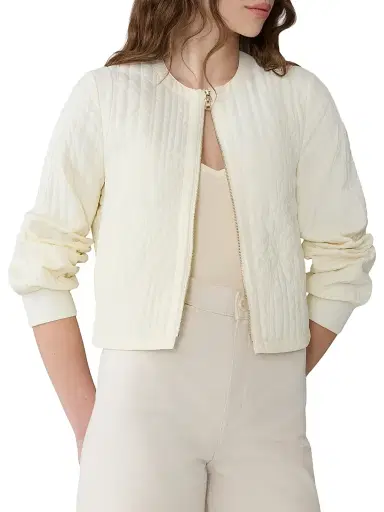 Soia & Kyo Women's Reita Floral Quilted Bomber Jacket | Thumbnail 6 Soia & Kyo Women's Reita Floral Quilted Bomber Jacket | Thumbnail 6