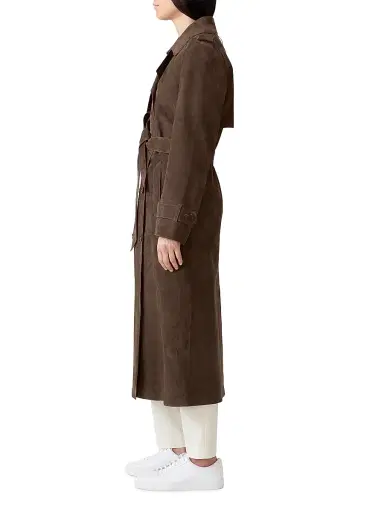 Mackage Women's Gael Suede Trench Coat - Umber - Size XL | Thumbnail 3 Mackage Women's Gael Suede Trench Coat - Umber - Size XL | Thumbnail 3