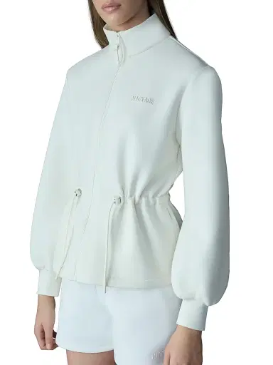 Mackage Women's Finola Double-Face Jersey Drawcord Jacket - Cream - Size Medium | Thumbnail 2 Mackage Women's Finola Double-Face Jersey Drawcord Jacket - Cream - Size Medium | Thumbnail 2