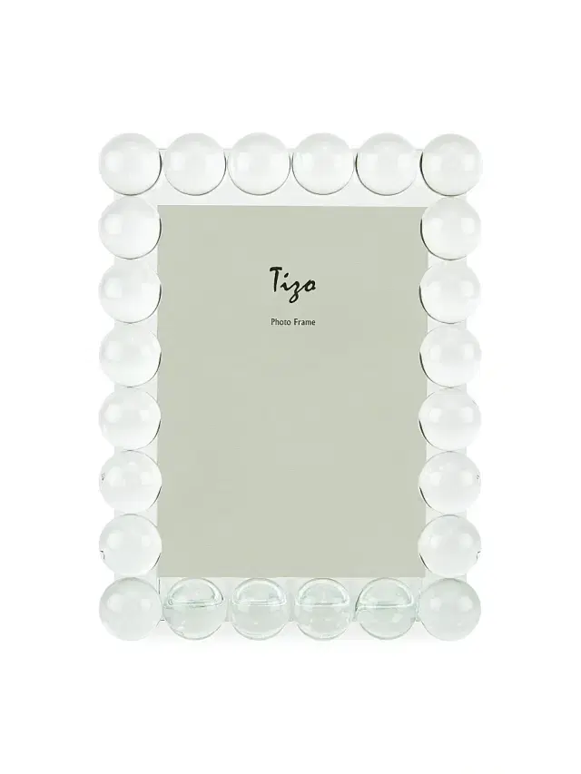 Tizo Single-Row Bubble Crystal Frame - Clear 5 x 7