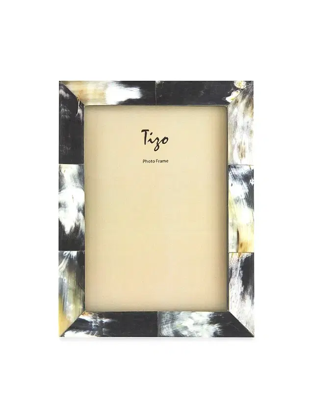 Tizo Two-Tone Horn Frame - Black Tan 5'' x 7''