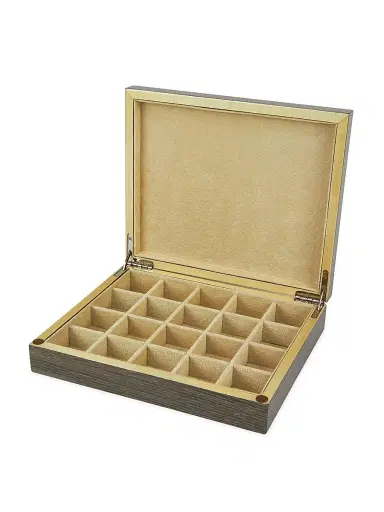 Tizo Wood Cufflink Box - Gray | Thumbnail 2