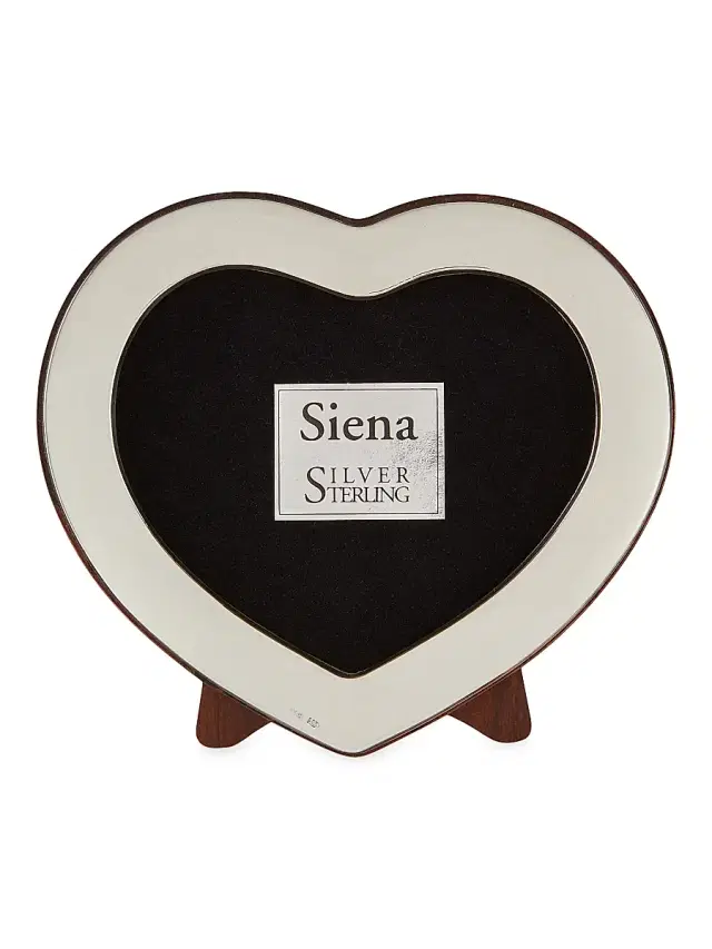 Tizo Siena Sterling Silver Heart Frame - Silver