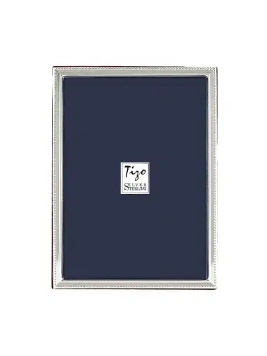 Tizo Sterling Silver Slim Pearl Frame - Silver 8 x 10 | Thumbnail 1