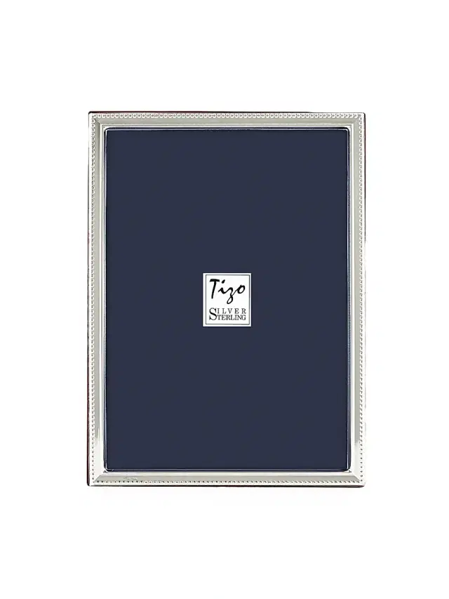 Tizo Sterling Silver Slim Pearl Frame - Silver 8 x 10