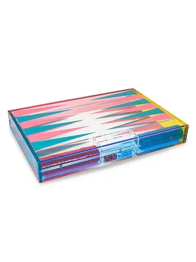Tizo Multicolor Acrylic Backgammon Set | Thumbnail 6 Tizo Multicolor Acrylic Backgammon Set | Thumbnail 6