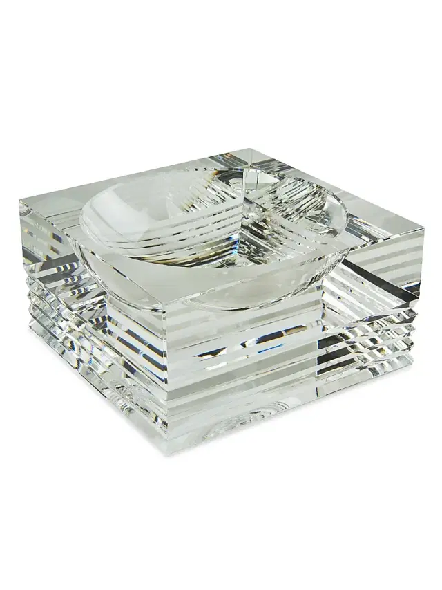 Tizo Clear Cut Crystal Bowl - Clear
