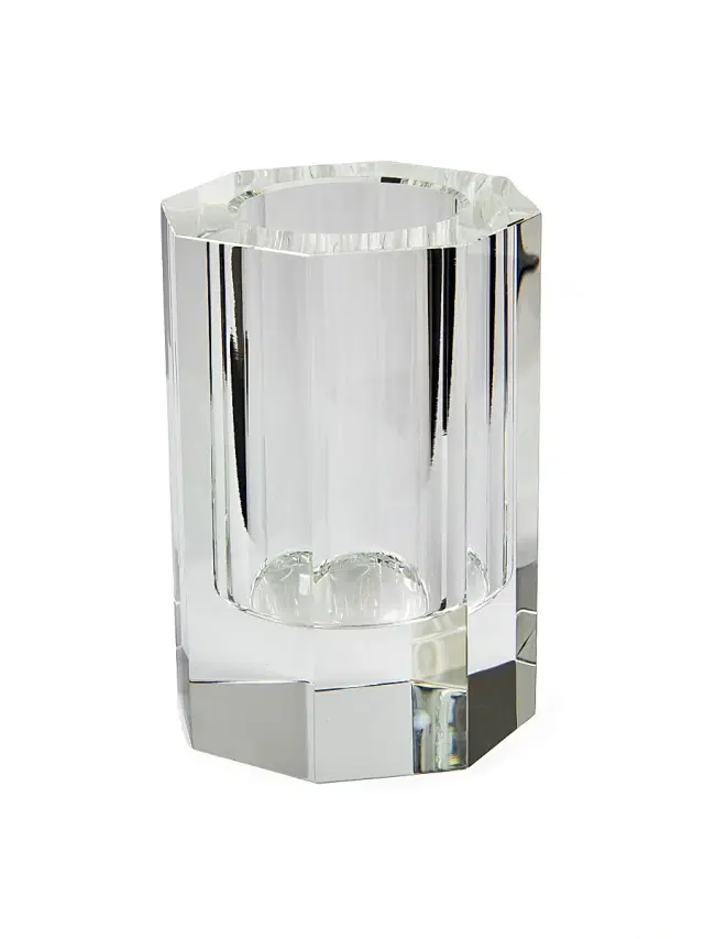 Tizo Crystal Octagonal Vase - Clear Large