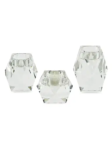 Tizo Crystal Tealight Holder - Clear Large | Thumbnail 1 Tizo Crystal Tealight Holder - Clear Large | Thumbnail 1