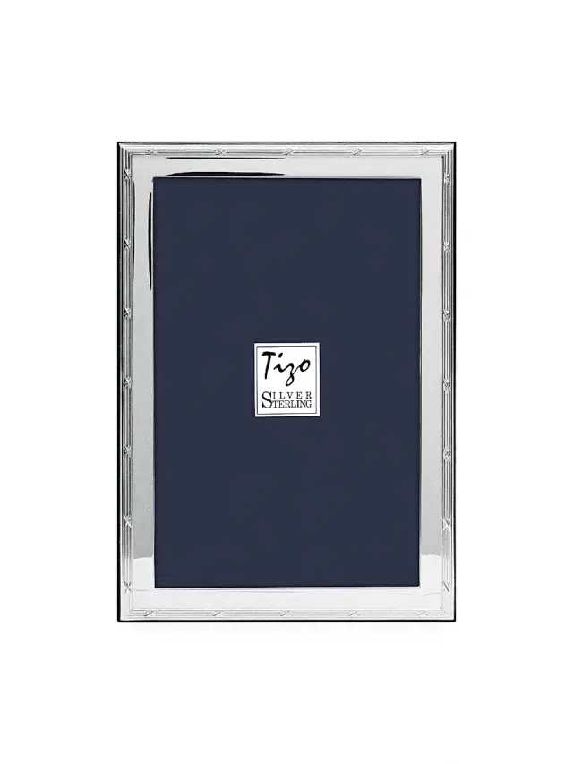 Tizo Sterling Silver Reed & Ribbon Frame - Silver 8x10