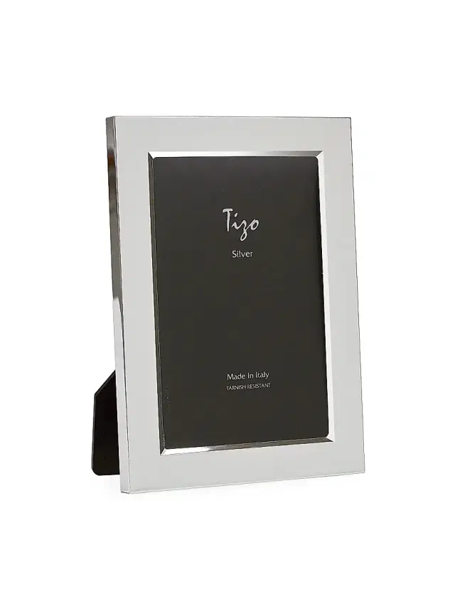 Tizo Italian Silverplate Beveled Frame - Silver Large