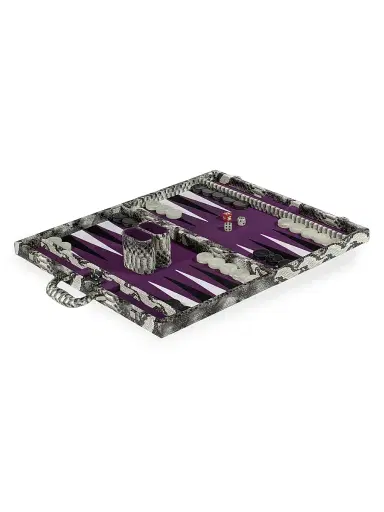 Tizo Faux Snakeskin Backgammon Set | Thumbnail 2 Tizo Faux Snakeskin Backgammon Set | Thumbnail 2