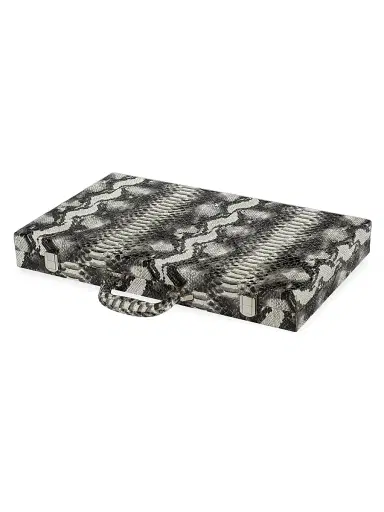 Tizo Faux Snakeskin Backgammon Set | Thumbnail 1 Tizo Faux Snakeskin Backgammon Set | Thumbnail 1