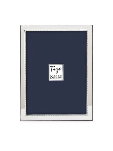 Tizo Sterling Silver Luxe Beaded Frame - Silver 3 X 3 | Thumbnail 2 Tizo Sterling Silver Luxe Beaded Frame - Silver 3 X 3 | Thumbnail 2