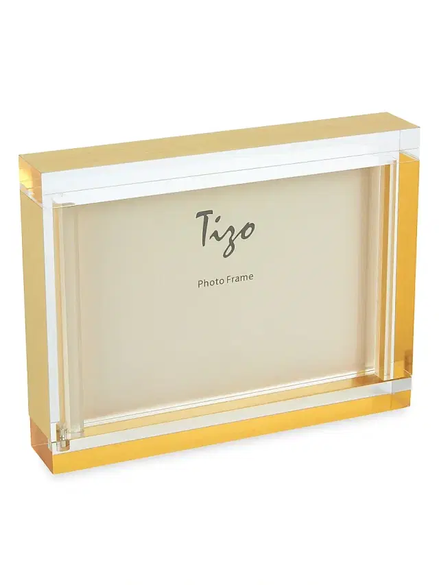 Rectangular Block Frame - Gold 5 x 7