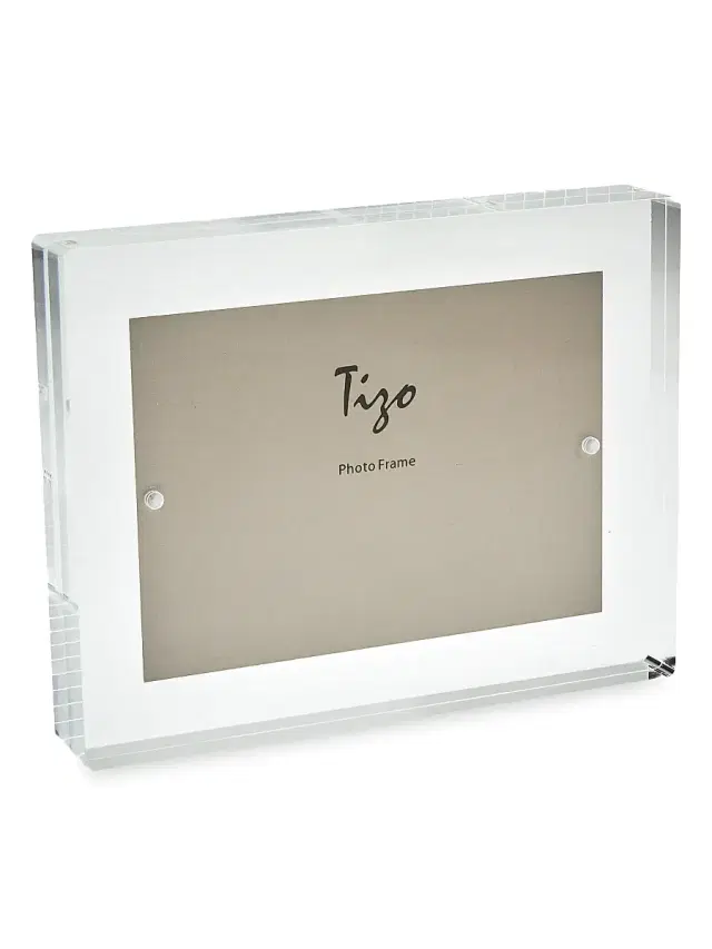 Tizo Floating Block Frame - Silver 5'' x 7 ''