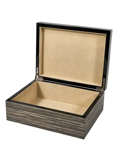 Tizo Wood Jewelry Box - Gray | Thumbnail 2