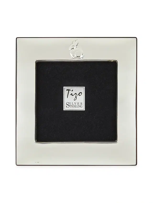 Tizo Sterling Silver Bunny Baby Frame - Silver
