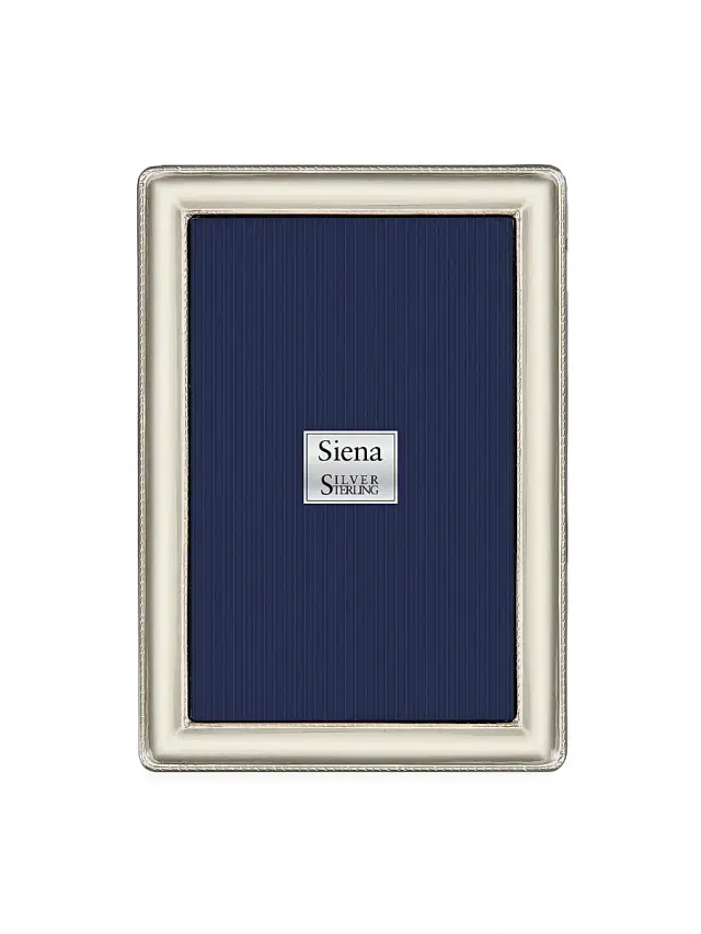 Tizo Siena Sterling Silver Classic Braid Frame - Silver 8 x 10