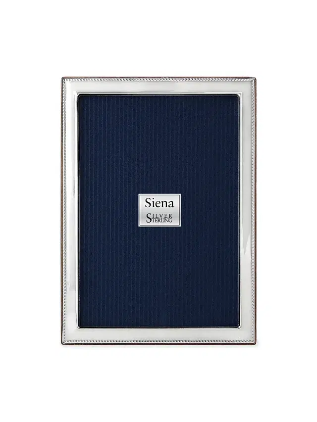 Tizo Siena Sterling Silver Deco Beaded Frame - Silver 8 x 10