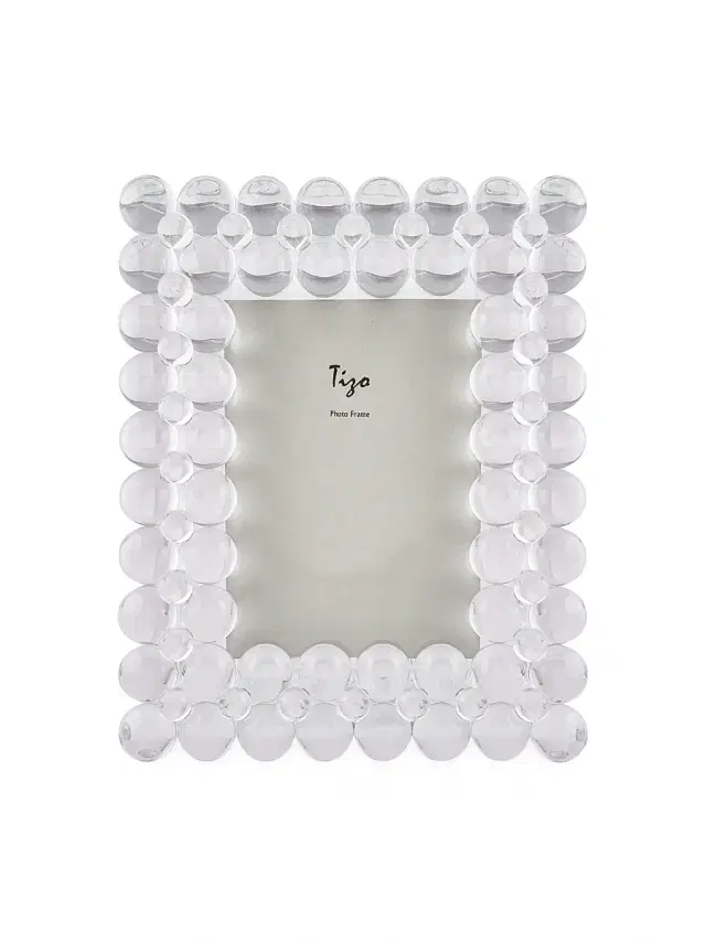 Tizo Clear Crystal Bubbles Picture Frame - Clear 5 x 7