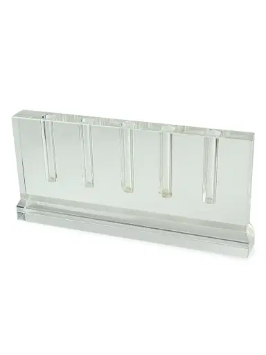 Tizo Clear Crystal Five-Hole Bud Vase | Thumbnail 1 Tizo Clear Crystal Five-Hole Bud Vase | Thumbnail 1
