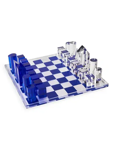 Tizo Acrylic 16-Piece Chess Set - Blue | Thumbnail 1