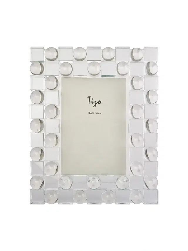 Spheres & Squares Crystal 5'' X 7'' Frame - Clear 5 x 7