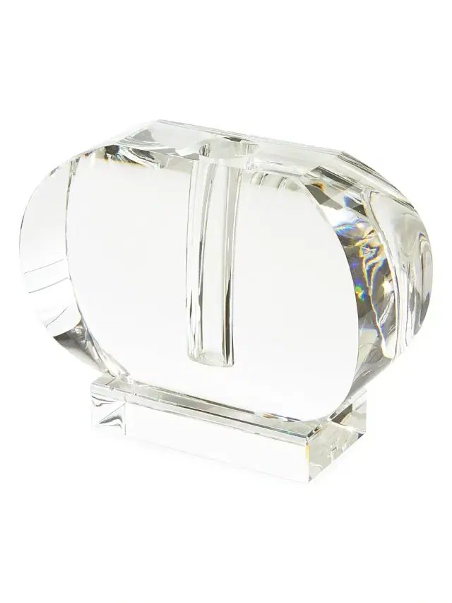 Tizo Crystal Oval Bud Vase - Clear