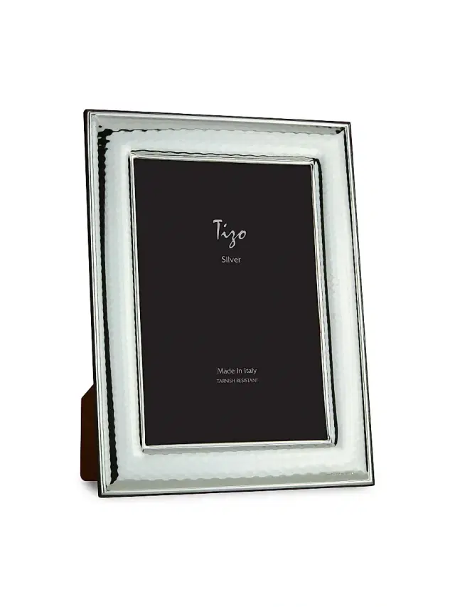 Tizo Italian Silverplate Hammered Frame - Silver 8 x 10