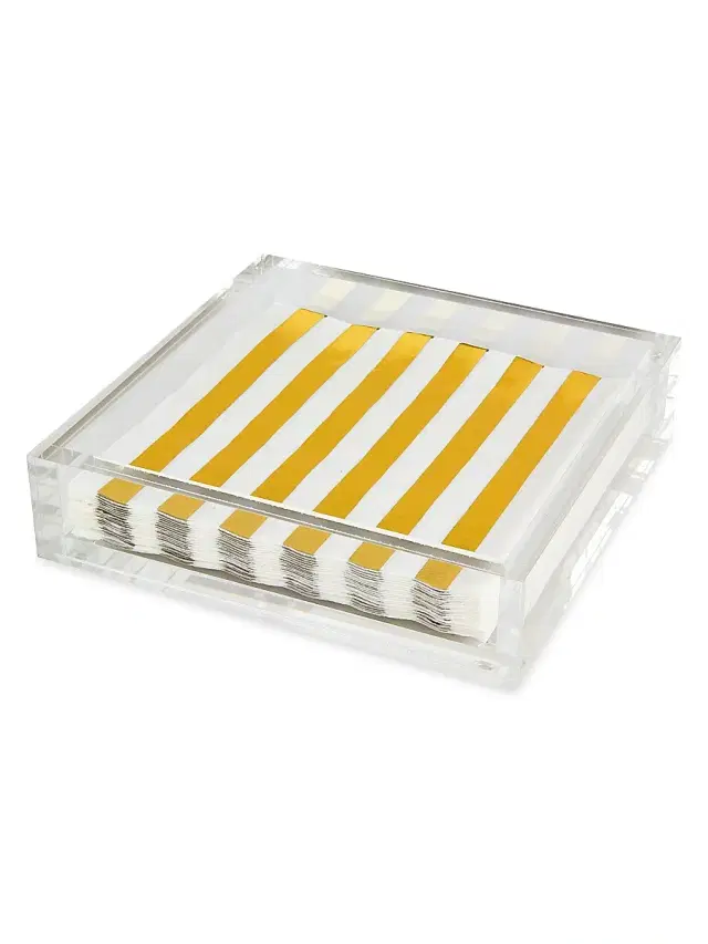 Tizo Lucite Luncheon Napkin Tray - Clear