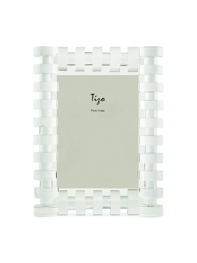 Clear Crystal Rings Frame - Clear 5 x 7