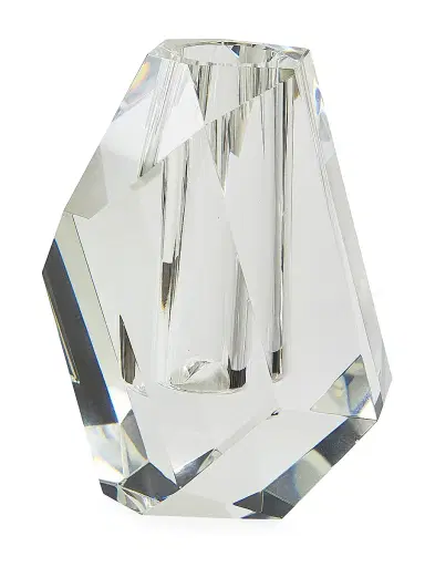 Tizo Crystal Multi-Faceted Rock Vase - Clear Medium | Thumbnail 1 Tizo Crystal Multi-Faceted Rock Vase - Clear Medium | Thumbnail 1