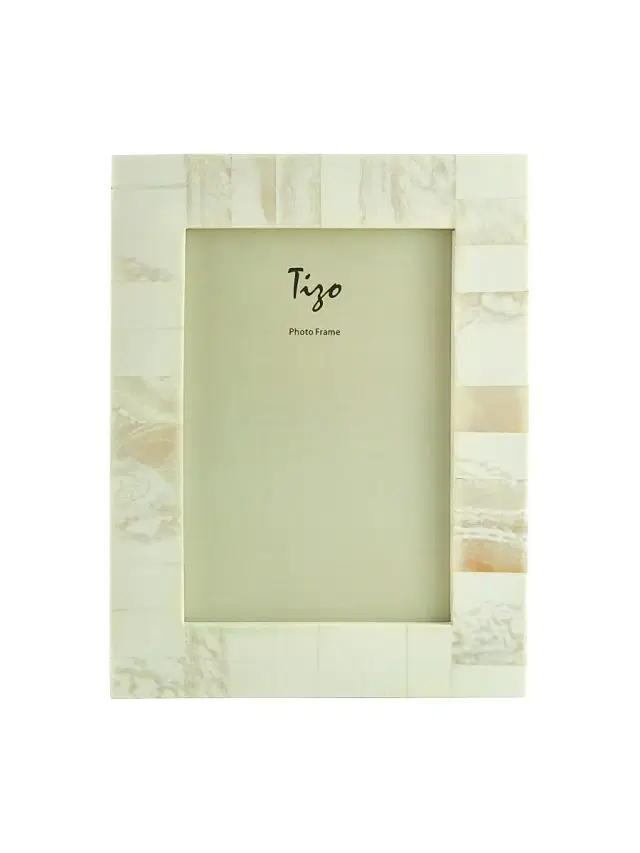 Bone Resin Frame - Natural White 8x10