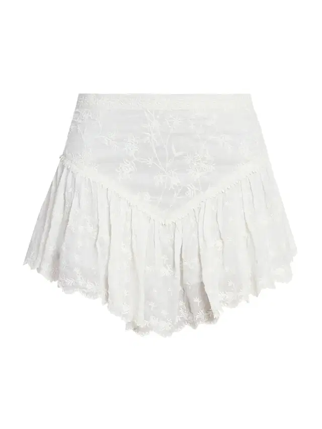 Women's Zoelia Floral Embroidered Miniskirt - White