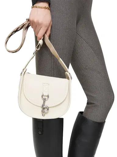Burberry Women's Mini Check-Strap Leather Messenger Bag | Thumbnail 3 Burberry Women's Mini Check-Strap Leather Messenger Bag | Thumbnail 3