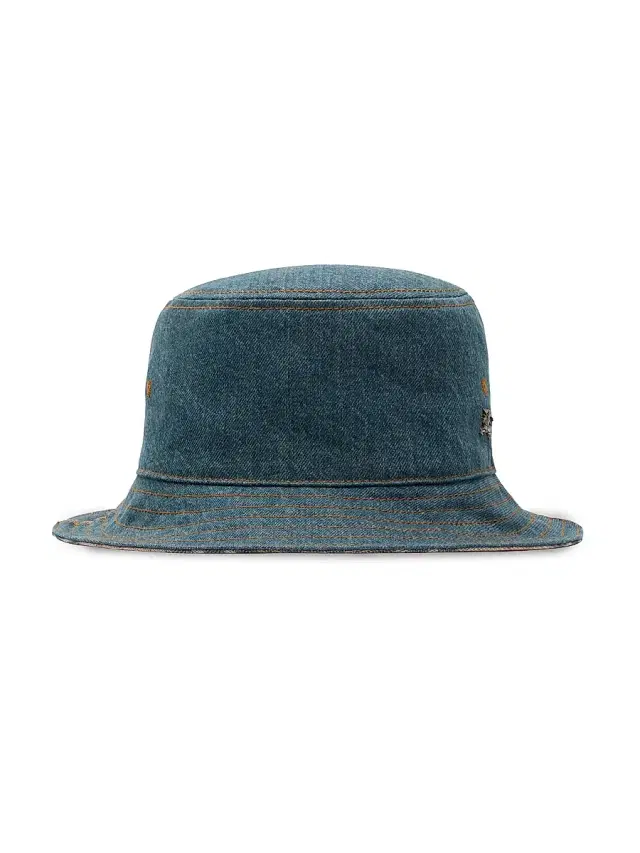 Women's Reversible Denim Bucket Hat - Indigo