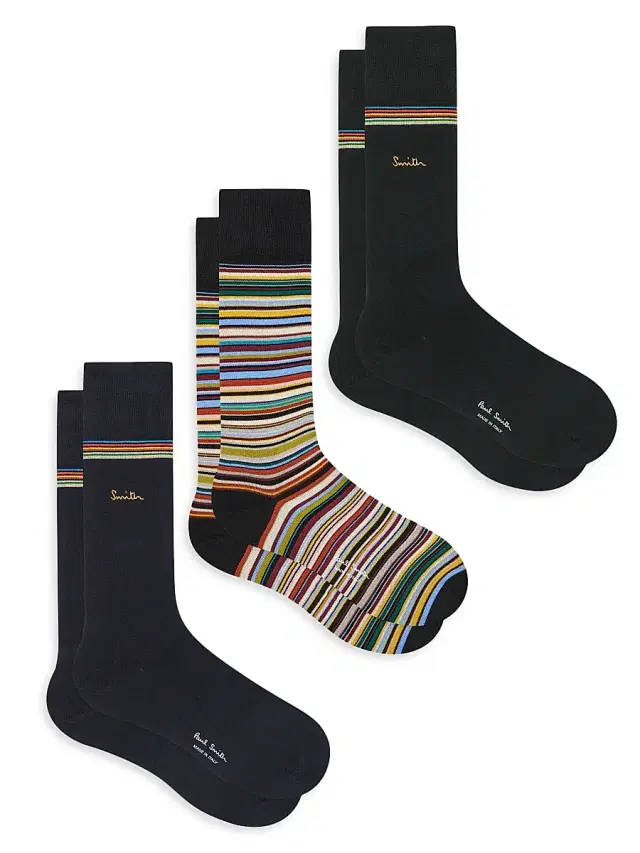 Men's Gold Signature 3-Pack Socks