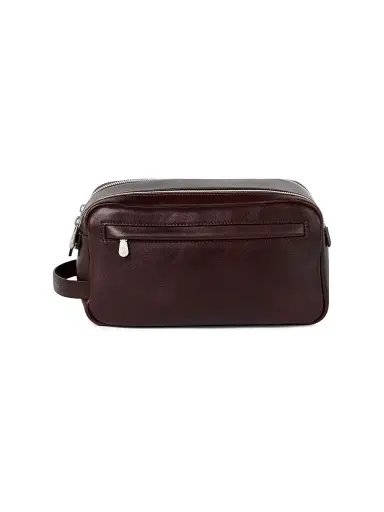 Brunello Cucinelli Calfskin Beauty Case with Double Zipper | Thumbnail 1 Brunello Cucinelli Calfskin Beauty Case with Double Zipper | Thumbnail 1