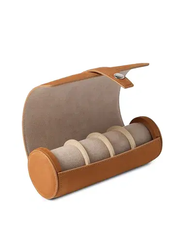 Brunello Cucinelli Nubuck Watch Box - Cognac | Thumbnail 2