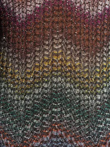 Missoni Women's Meander-Chevron Wefted-Loom Shorts - Dark Multi - Size 12 | Thumbnail 7