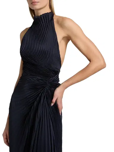 A.L.C. Women's Romy Pleated Satin Gown | Thumbnail 6 A.L.C. Women's Romy Pleated Satin Gown | Thumbnail 6
