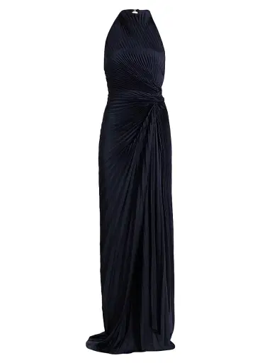 A.L.C. Women's Romy Pleated Satin Gown | Thumbnail 1 A.L.C. Women's Romy Pleated Satin Gown | Thumbnail 1
